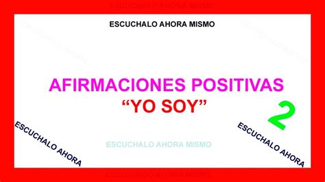 Yo Soy Afirmaciones De Prosperidad Afirmaciones Positivas