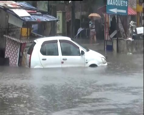 Cyclone Michaung Due To Heavy Rains Waterlogging In Many Areas Of