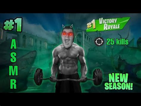 ASMR MOUTH SOUNDS FORTNITE ASMRJon 25 KILLS WIN