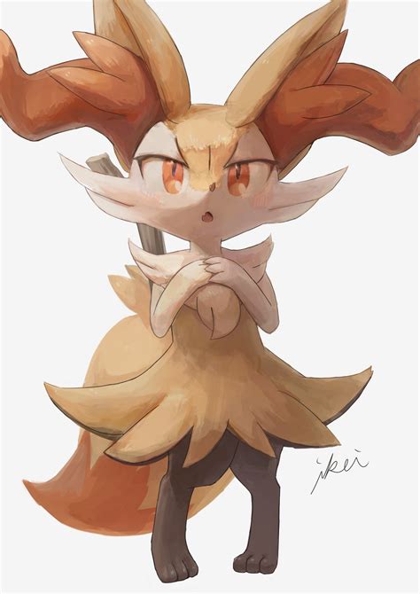 Braixen Pokemon Drawn By Ikei Danbooru