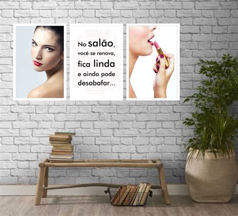 Quadro Decorativo para Salão de Beleza Frases Maquiagem Elo7