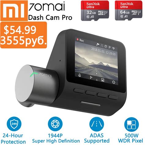 Xiaomi Mai Pro Dash Cam P Gps Adas Car Dvr Mai Dashcam Voice