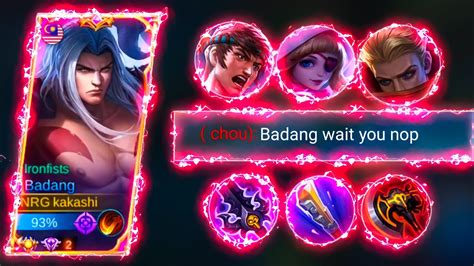 Badang How To Vs Lane In Rank Mythic Badang Best Build