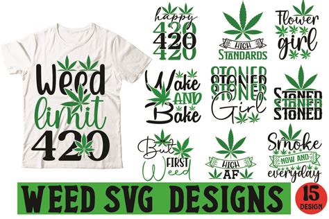 Weed Svg Designs Bundle Graphic By Merchtrends Svg Creative Fabrica