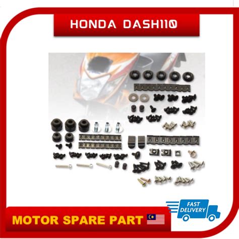 HONDA DASH110 COVER SET BODY FRAME LEGSHIELD HANDLE COVER SKRU SET