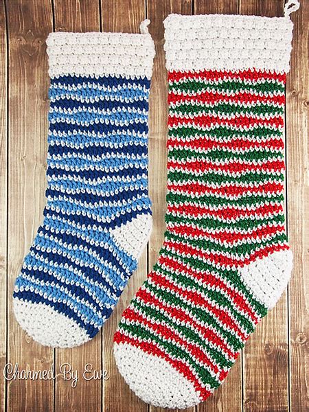 Crochet Treasures 10 Free Christmas Stockings Crochet Patterns