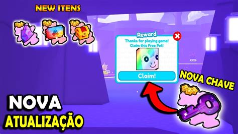 TUDO SOBRE A NOVA ATUALIZAÇÃO DO PET SIMULATOR 99 NOVO BAÚ SECRETO E