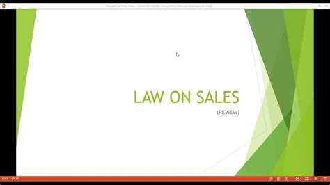 Law On Sales Review Youtube