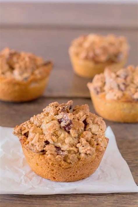 Cashew Cranberry Streusel Granola Muffins