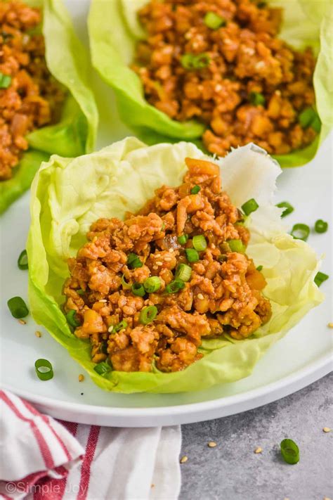 Chicken Lettuce Wraps - Simple Joy