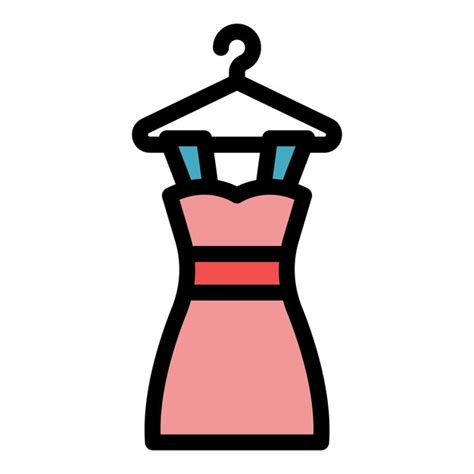 Premium Vector Dress On Hanger Icon Outline Dress On Hanger Vector