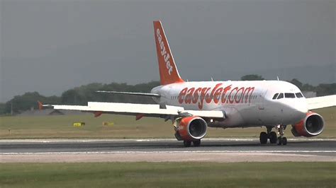 Easyjet A320 G EZUU Landing Manchester Airport YouTube