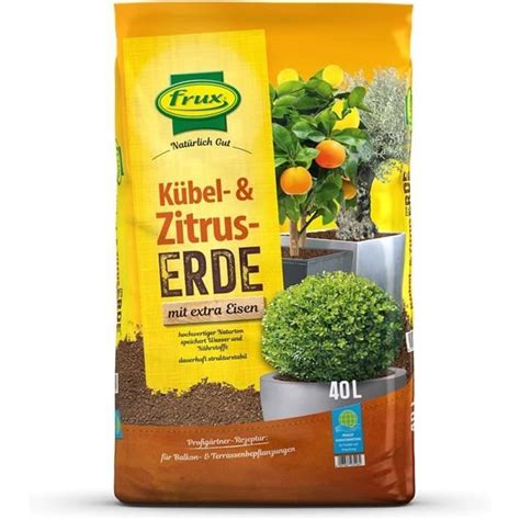 Frux Terreau Pour Plantes Et Agrumes Avec Fer Suppl Mentaire L