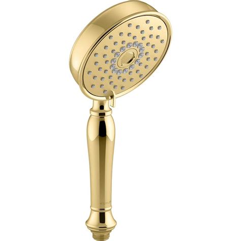 Kohler Bancroft 3 Spray 5 2 In Triple Wall Mount Handheld Shower Head In Vibrant Polished Brass