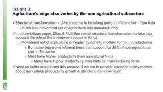 Agriculture Structural Transformation And Poverty Reduction Some New