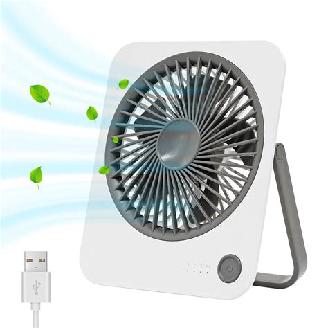 Mainstays 4 Inch Mini Desk Fan Metal 360 Degree Pivot Personal