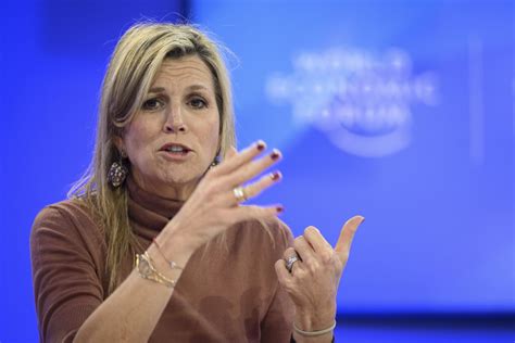 Máxima lobbyt voor digitaal geld bij WEF Ik ben een bureaucraat