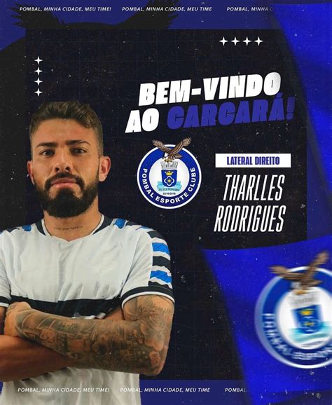 Pombal anuncia contratação do lateral direito Tharlles ex Santa Cruz