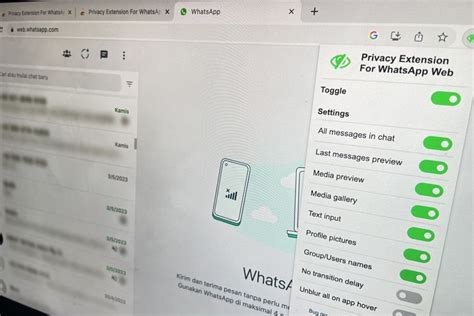 Foto 3 Cara Menggunakan Privacy Extension For WhatsApp Web Di Browser