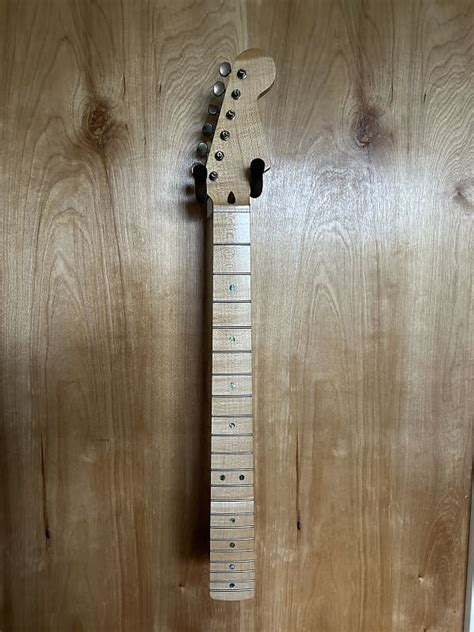 Warmoth Loaded Stratocaster Neck ‘59 Quartersawn Maple Semi Reverb