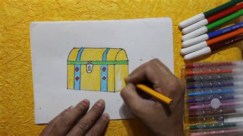 How To Draw A Jewelry Box At Home Jewelry Box Drawing For Beginners