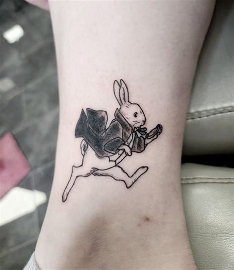 White Rabbit Tattoo | White rabbit tattoo, Rabbit tattoos, Alice and ...