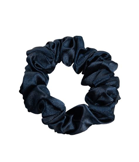 ONLYGHD MAŁA SATYNOWA SCRUNCHIE gumka granatowa