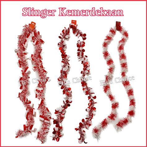 Jual 2 Meter Slinger Kemerdekaan Merah Putih Dekorasi 17an Agustus