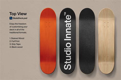 Skate Deck Mockup Creative Photoshop Templates Creative Market