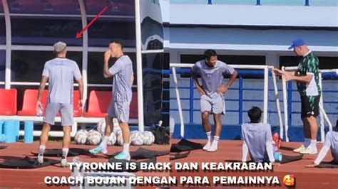 TYRONNE DEL PINO SUDAH SEMBUH SESI LATIHAN PERSIB SETELAH MENGALAHKAN