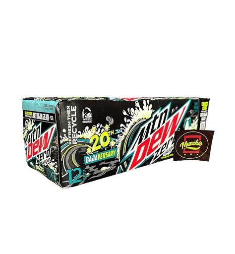 Mtn Dew Baja Blast Tropical Lime Reserve Zero Sugar Pack Of 12 12 Oz Cans