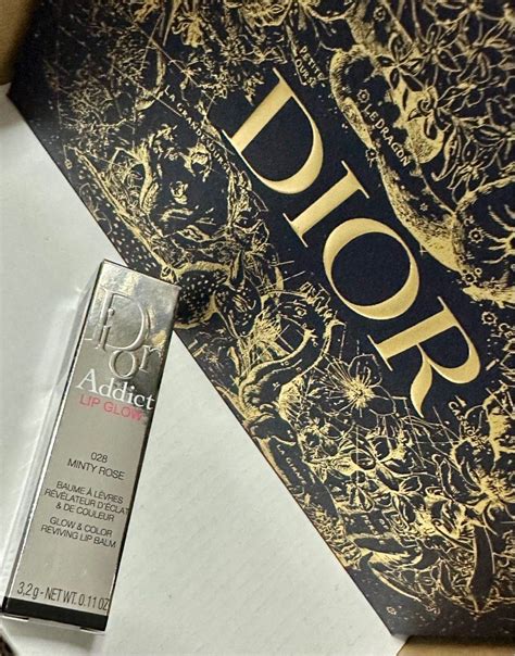 Authentic Dior Addict Lip Glow Holiday Limited Edition In Minty Rose