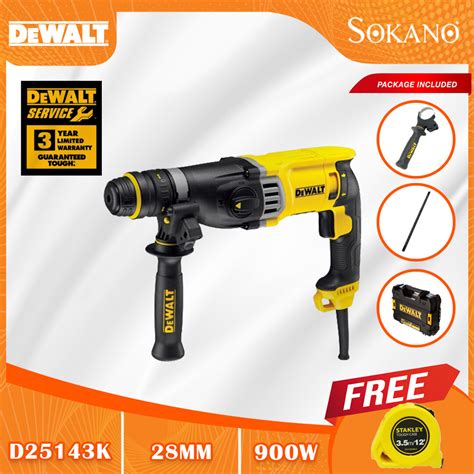 Dewalt D25143k 900w 28mm 3 Mode Sds Plus Rotary Hammer Drill Delivery Included Subplace