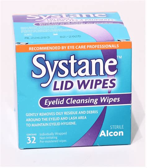 Systane Lid Wipes Sterile Eyelid Cleansing Wipes Allergy Eye Care