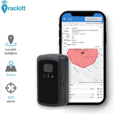 Trackitt Gps Tracker Personenalarmering Sos Noodknop Alarmering