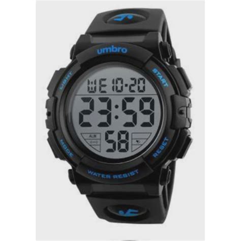 Rel Gio Umbro Digital Masculino Preto E Azul Umb Submarino