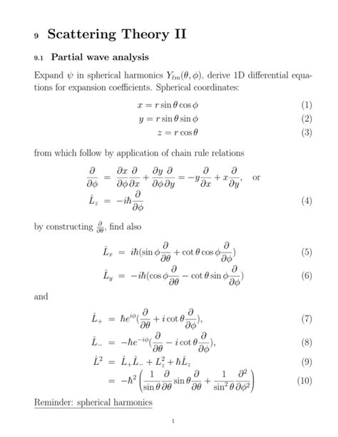 Scattering Theory II