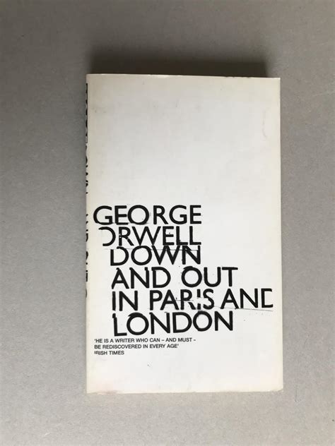 George Orwell Down And Out In Paris And London Kupindo