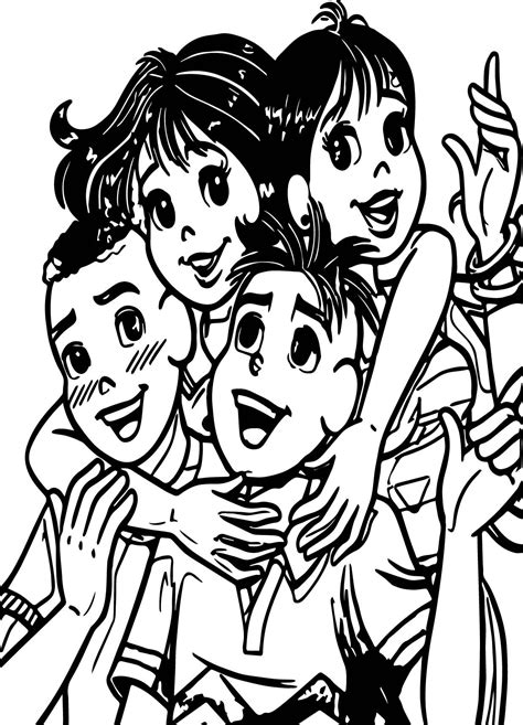 Turma Da Monica Jovem I Am Love My Friends Coloring Page Wecoloringpage