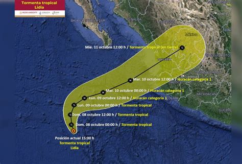 Tormenta Tropical Lidia Mantiene En Alerta A Estados Del Pac Fico