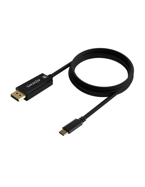 Aisens Cable Conversor Usb C A Displayport K Hz Usb C M Dp M Negro