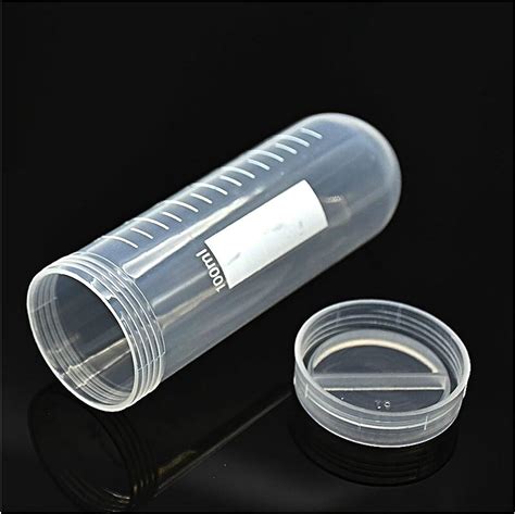 Plastic Centrifuge Tubes With Clear Scale 100 Ml Test Tube With Screw