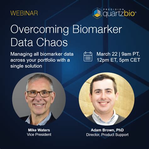 Webinar Overcoming Biomarker Data Chaos Managing All Biomarker Data