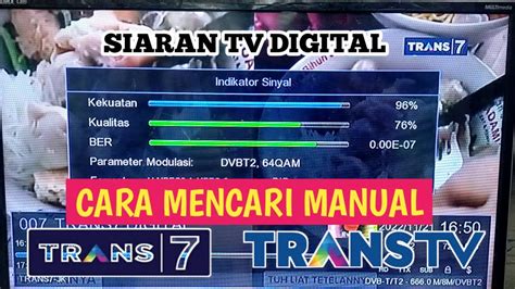 Cara Mencari Siaran Trans Dan Trans Tv Di Set Top Box Dvbt Youtube