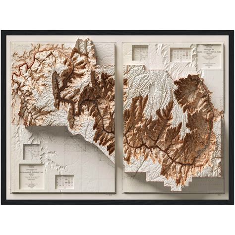 Arches National Park Map Wall Decor Geoartmaps