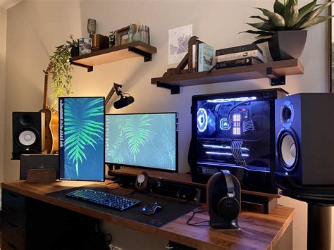 Blackbrowngreen Wfhgaming Setup In 2021 Gaming Room Setup Gaming