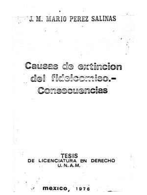 Causas De Extincion Del Fideicomiso Consecuencias