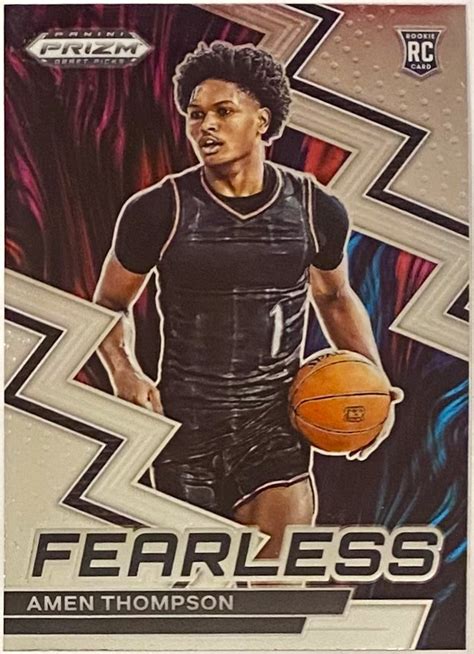 Amen Thompson 2023 24 Panini Prizm Draft Picks Basketball Fearless