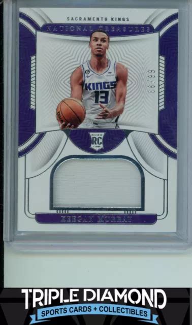 2022 23 NATIONAL TREASURES Keegan Murray Recrue Patch 66 99 Kings S710