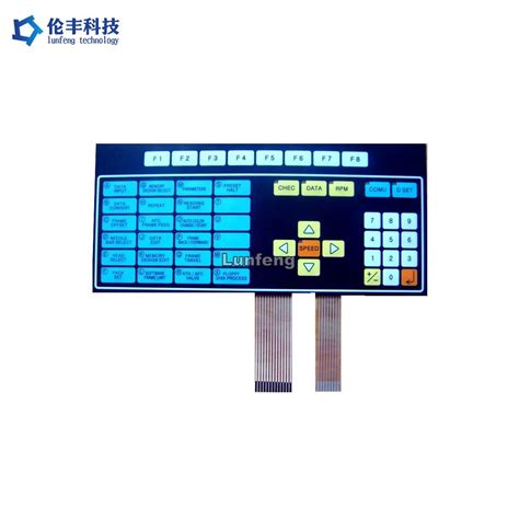 Custom Poly Membrane Switch Keyboard Polyester Ebg Metal Domes